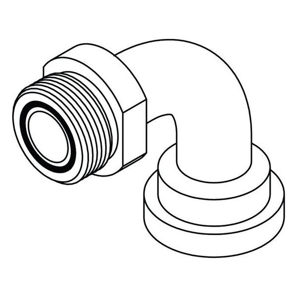 Hydraulic Fitting-Flange12MORFS-12FL C62 90 NO BRAZE, Tompkins, Mfr#: NBFF6892-12-12